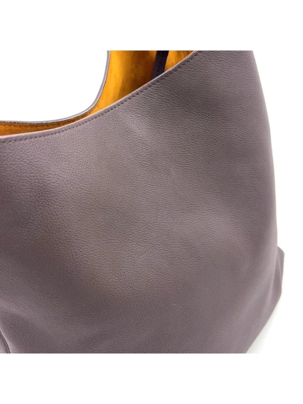 Louis Vuitton Lowkey Hobo MM Gray Leather Dark Brown Gold